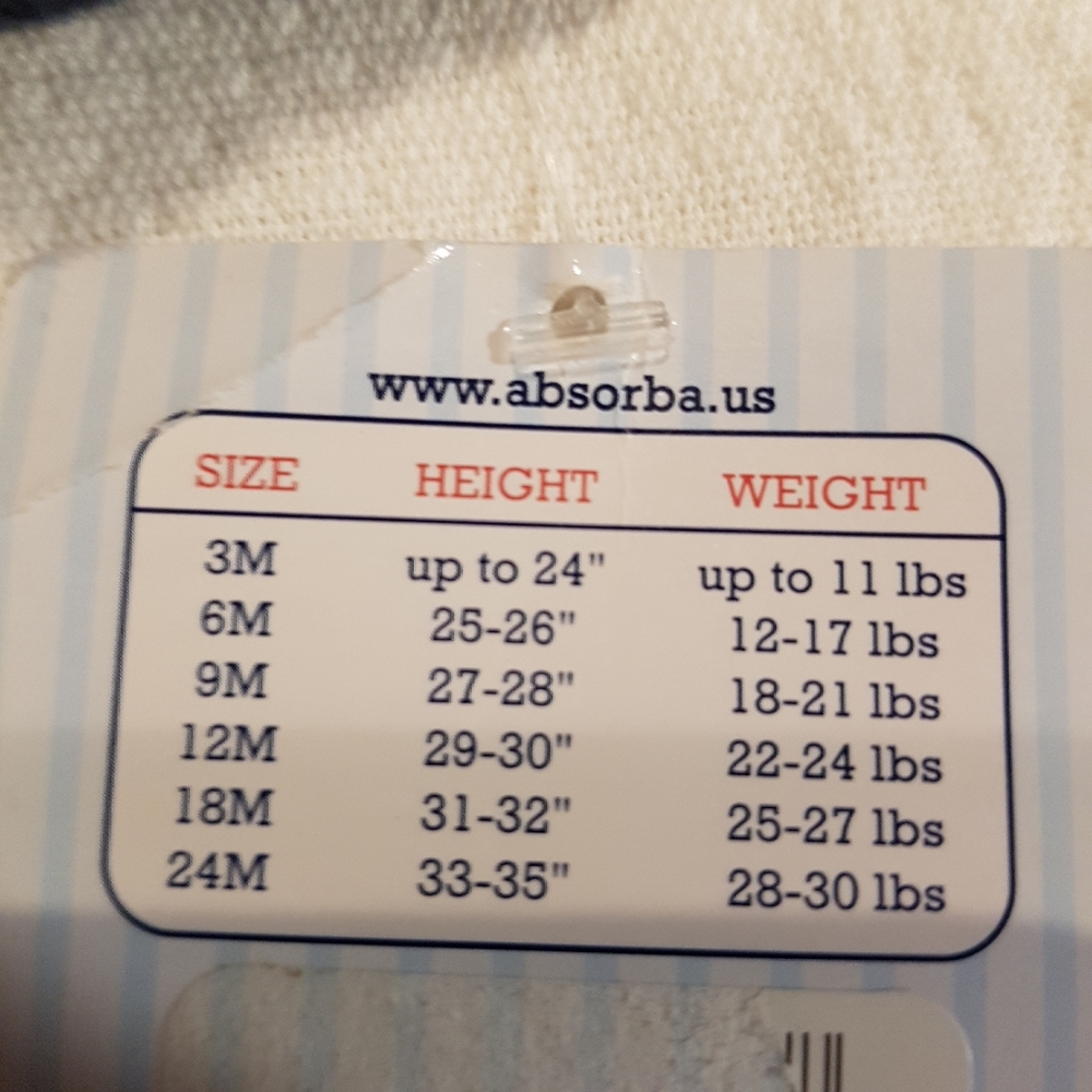 Absorba 9 months bunting knit snowsuit - Picture 3 of 7